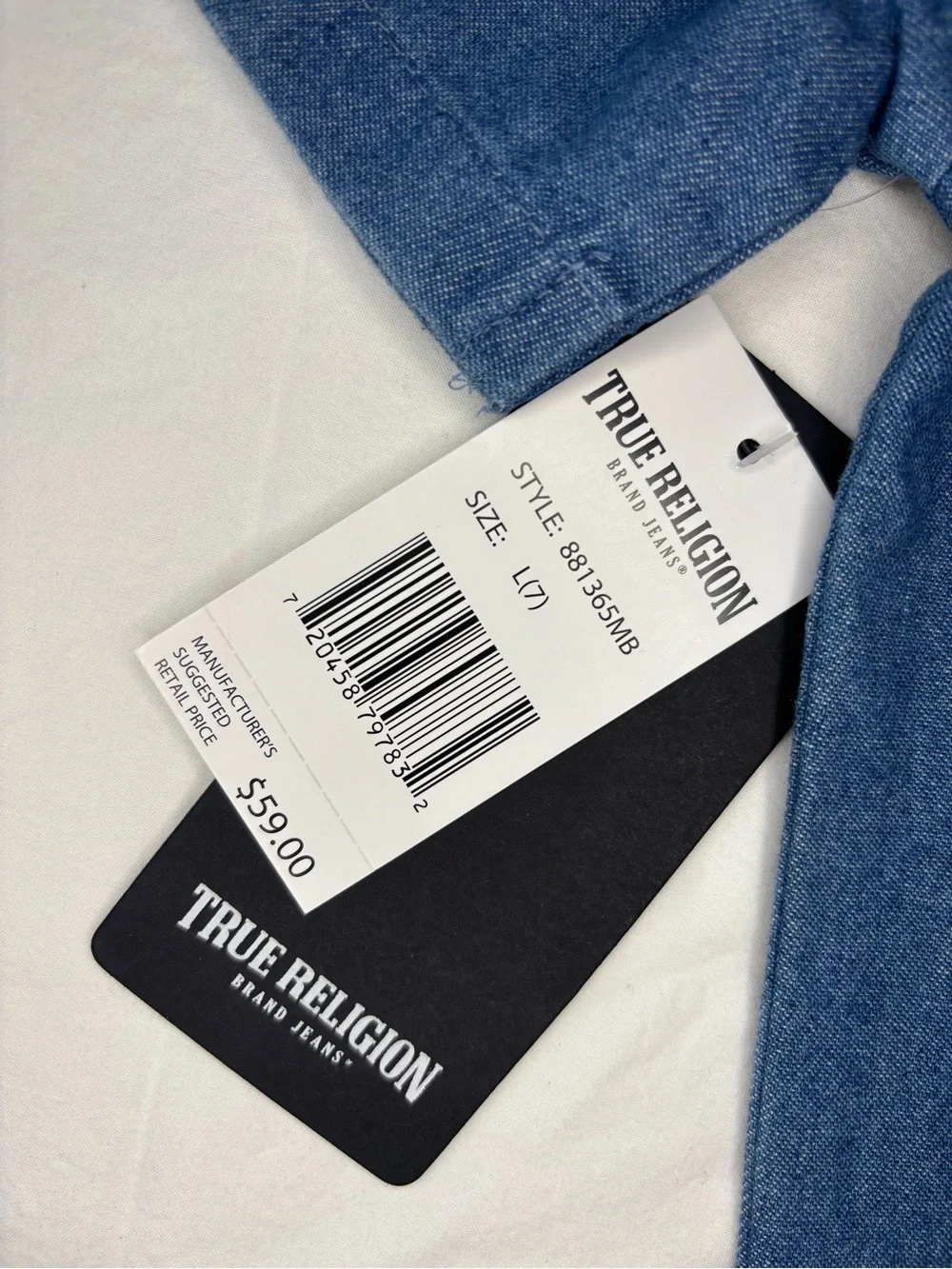 True Religion Kids Blue Denim Button-Front Shirt
